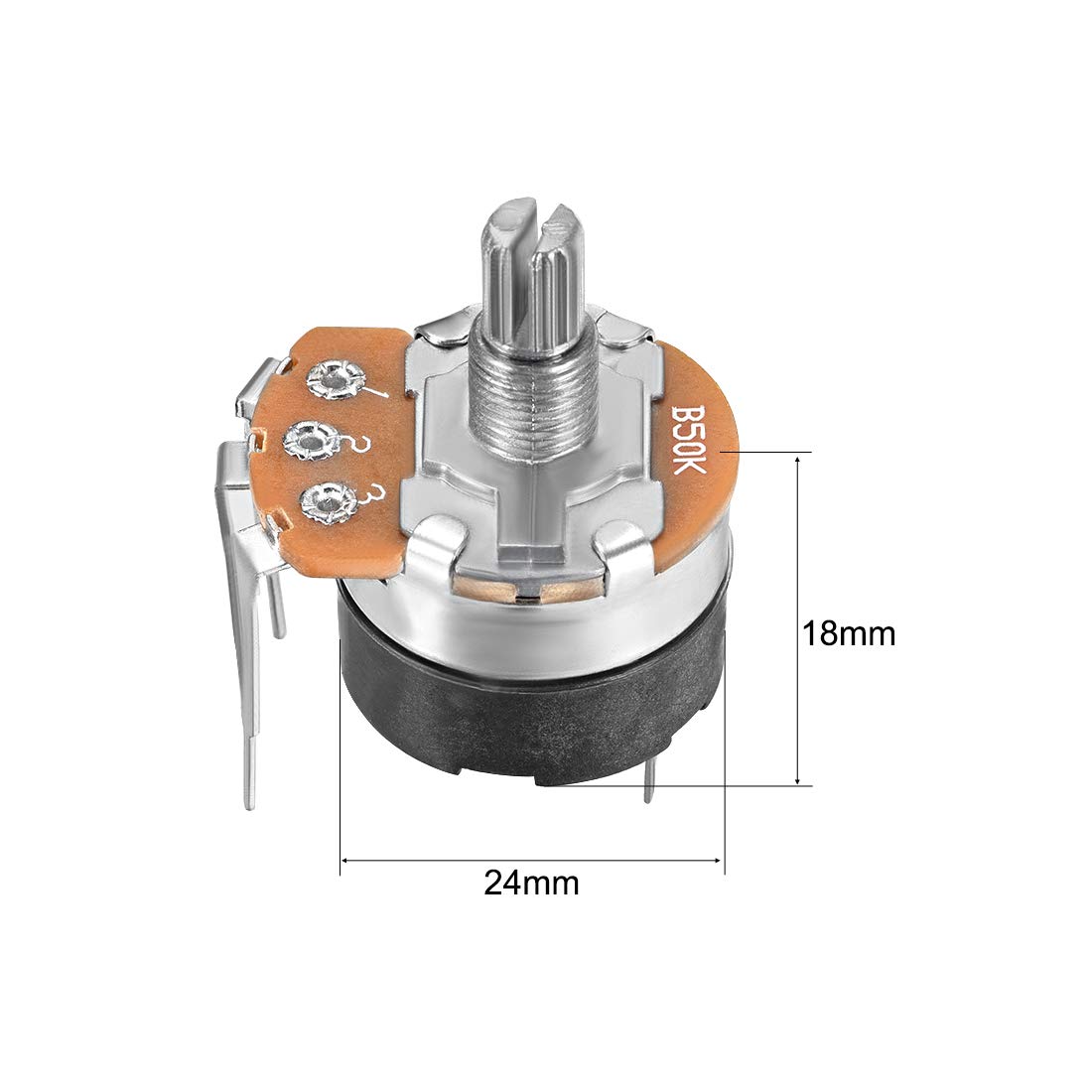 Amazon.com: uxcell WH138 Potentiometer with Switch 50K Ohm